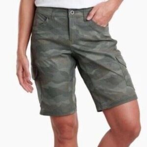 Kuhl Women's Green Camo Cargo Shorts